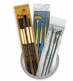 China 9 Pcs Filbert Point Tip Paint Brush Set Nylon Hair Artist Paint Brush  Set For Oil Acrylic Painting Manufacturer and Supplier