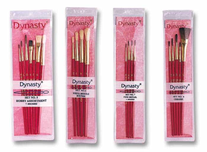 Dynasty Brush Set 25 Fine Nylon 10 Brush Set 