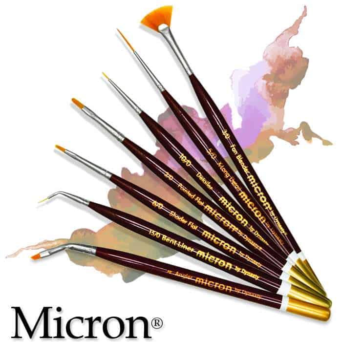 Dynasty Micron Paint Brush Bent Liner 15/0 26599 Paint Brush 26599 