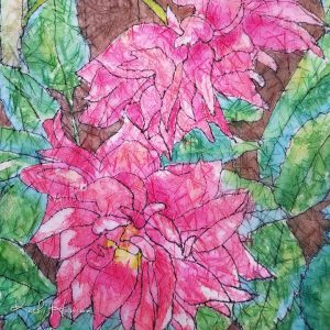FLoral Garden Watercolor batick